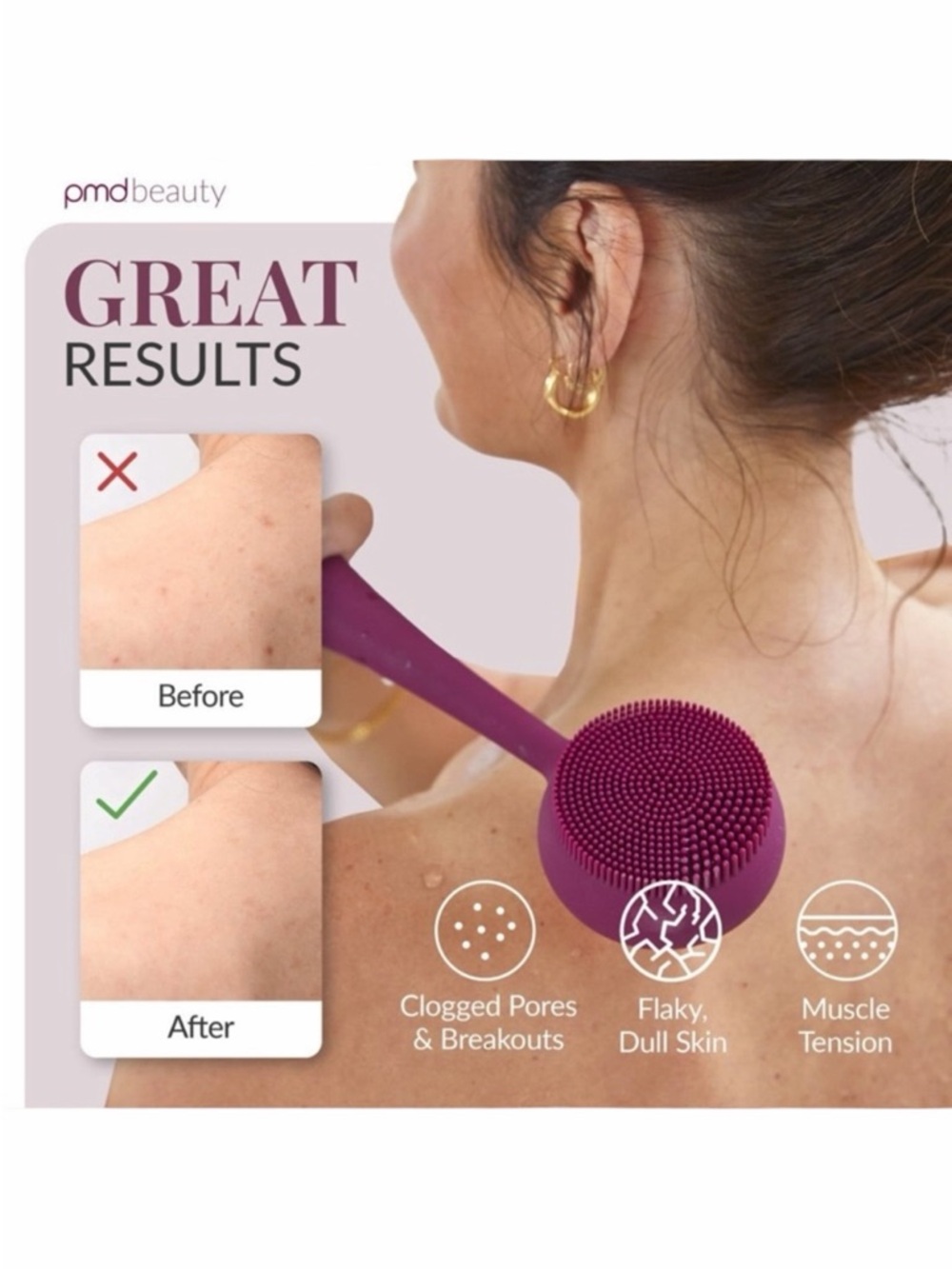 PMD SonicGlow Clean Body Device in Berry - Picture 4 of 16